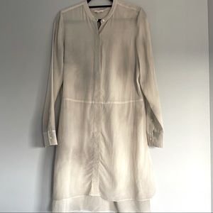 Aritzia 100% Silk Shirt Dress